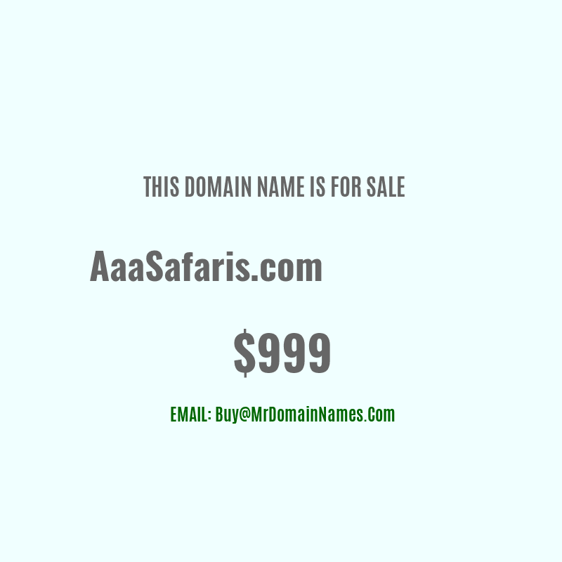 Domain: AaaSafaris.com Is For Sale
