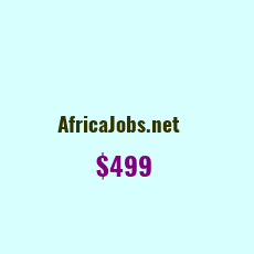Domain Name: AfricaJobs.net For Sale: $499