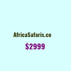 Domain Name: AfricaSafaris.co For Sale: $2999