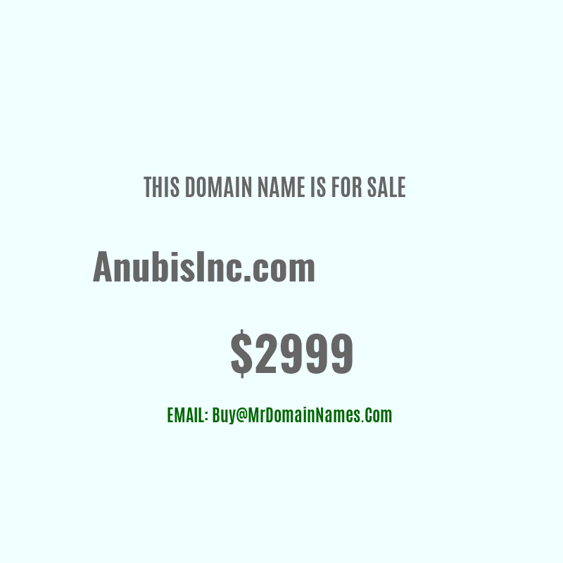 Domain: AnubisInc.com Is For Sale
