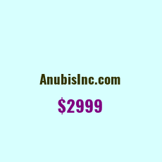 Domain Name: AnubisInc.com For Sale: $2999