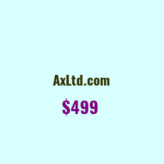 Domain Name: AxLtd.com For Sale: $499