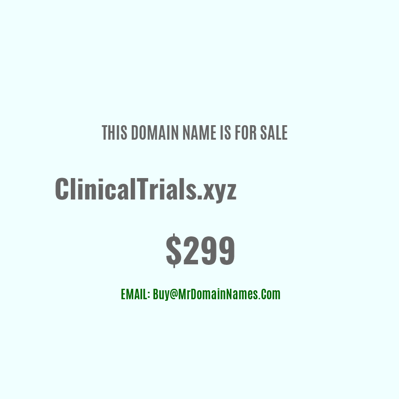 Domain: ClinicalTrials.xyz Is For Sale