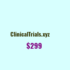 Domain Name: ClinicalTrials.xyz For Sale: $799