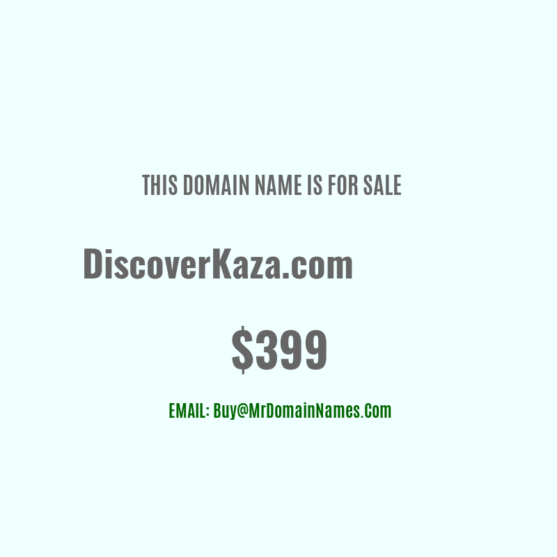 Domain: DiscoverKaza.com Is For Sale