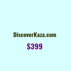 Domain Name: DiscoverKaza.com For Sale: $399