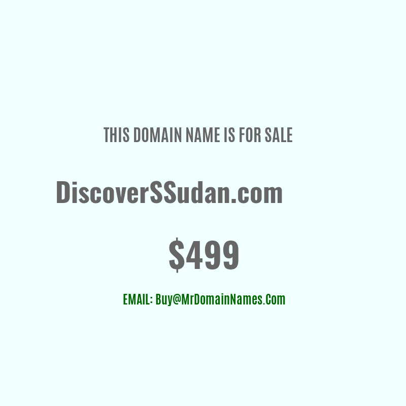 Domain: DiscoverSSudan.com Is For Sale