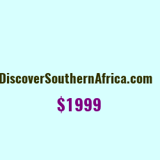 Domain Name: DiscoverSouthernAfrica.com For Sale: $1999