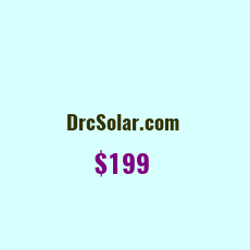 Domain Name: DrcSolar.com For Sale: $199