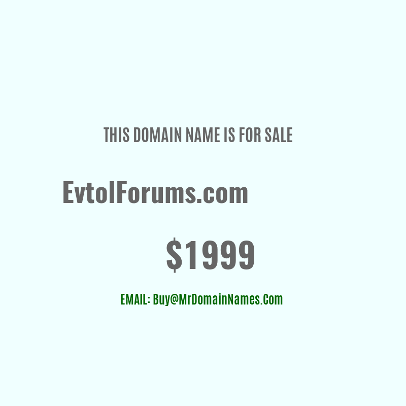 Domain: EvtolForums.com Is For Sale