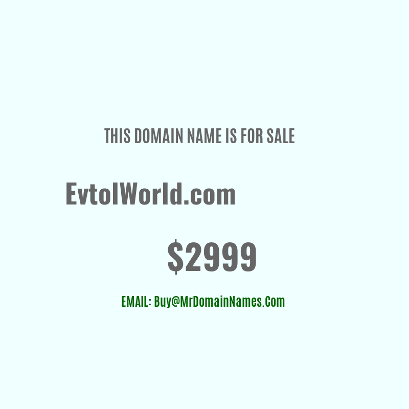 Domain: EvtolWorld.com Is For Sale
