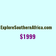 Domain Name: ExploreSouthernAfrica.com For Sale: $999