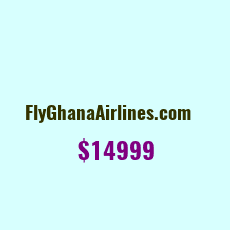 Domain Name: FlyGhanaAirlines.com For Sale: $14999