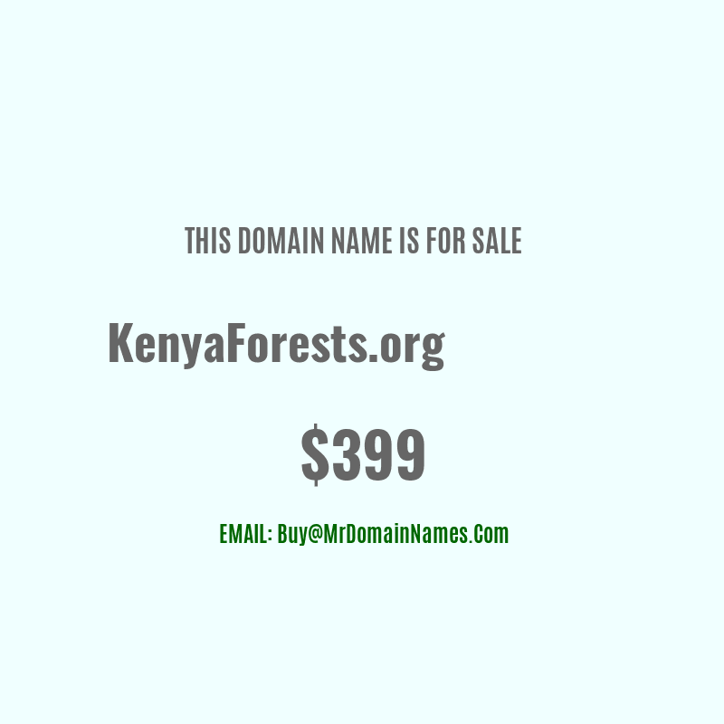 Domain: KenyaForests.org Is For Sale