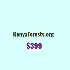 Domain Name: KenyaForests.org For Sale: $99