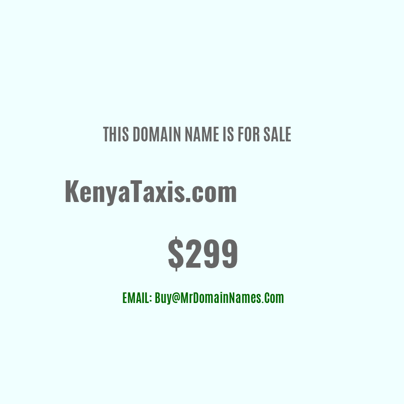 Domain: KenyaTaxis.com Is For Sale