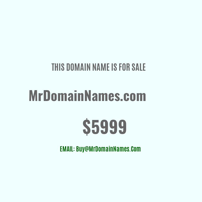 Domain: MrDomainNames.com Is For Sale