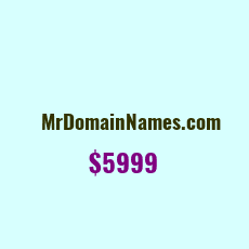 Domain Name: MrDomainNames.com For Sale: $5999