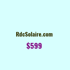 Domain Name: RdcSolaire.com For Sale: $999