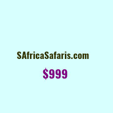 Domain Name: SAfricaSafaris.com For Sale: $999