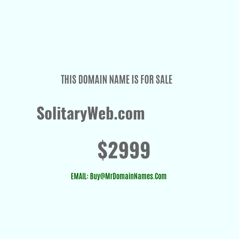Domain: SolitaryWeb.com Is For Sale