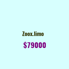 Domain Name: Zoox.limo For Sale: $79000